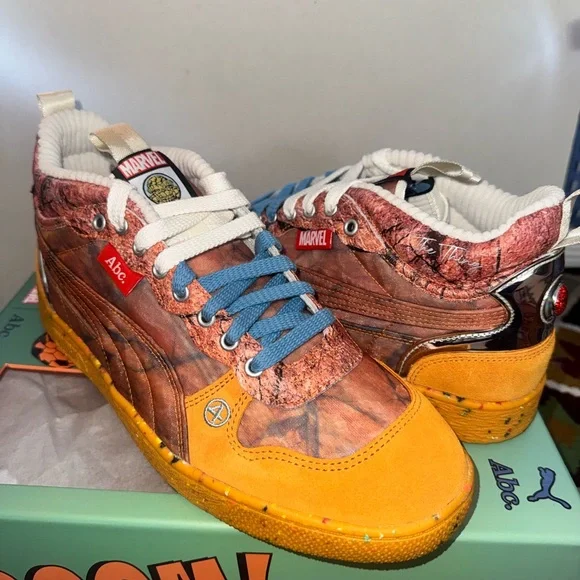 Advisory Board Crystals Fantastic Four The Thing Puma Marvel Orange Sneakers - Picture 2 of 16